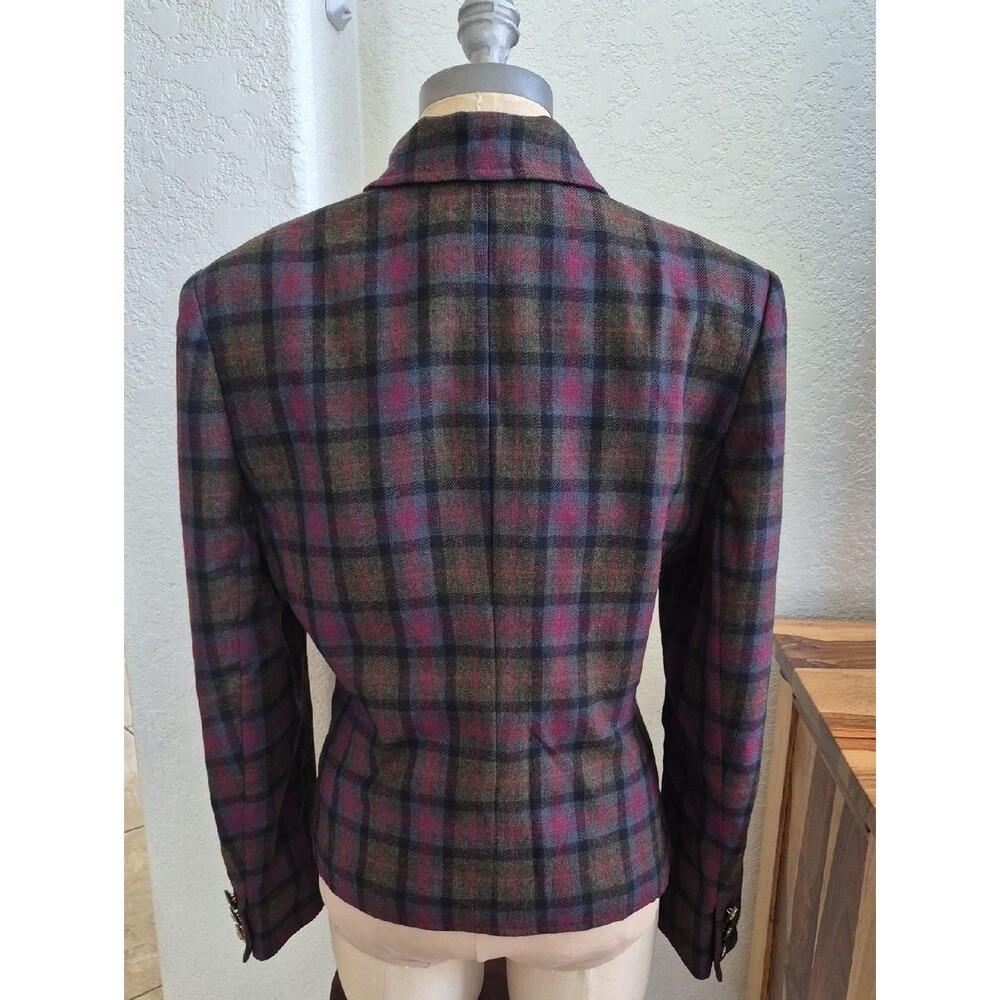 Herbert Grossman Design by Cynthia Sobal, Vintage Wool Blazer Sz 12/Large - Picture 4 of 16